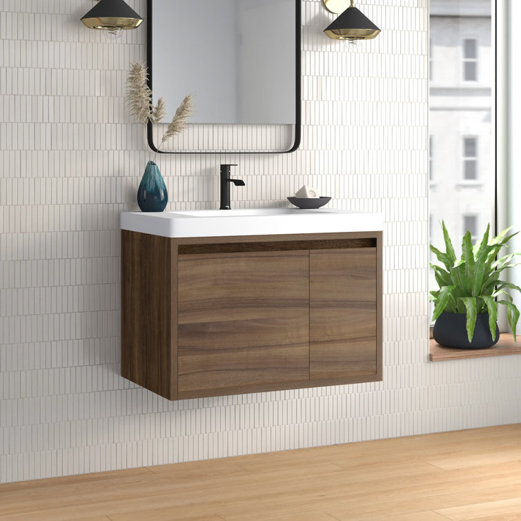 Mercury Row® Altenburg 31" WallMounted Single Bathroom Vanity Set